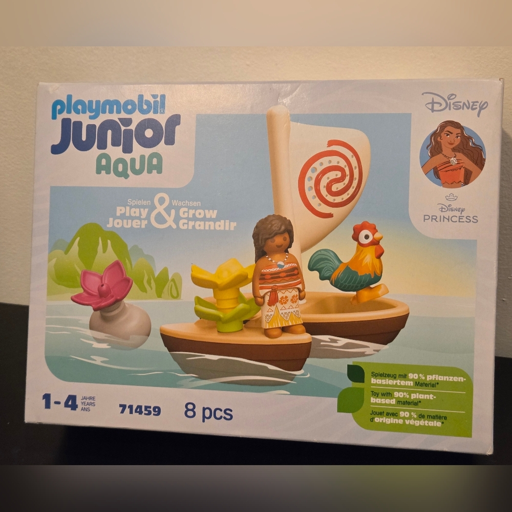 NIB Playmobil Junior Aqua Disney Princess Moana Play & Grow Set Ages 1-4